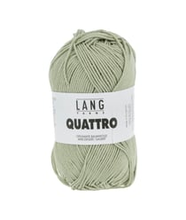 Fil à tricoter 100% coton QUATTRO - Lang Yarns 91 Vert
