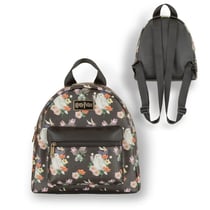 Petit Sac à Dos Harry Potter Hedwige Flower - Noir