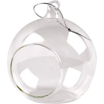 Boules en verre avec trou, d 8 cm, 6 pièces/ 1 Pq.