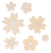 Set 30 silhouettes fleurs - Artemio