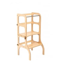 Tour d'apprentissage Step'n'Sit bois naturel fermoirs dorés - Ette tete - Beige