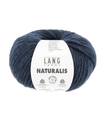 Pelote de laine Mérinos à tricoter Naturalis - Lang Yarns 10 bleu pétrole
