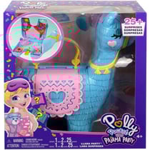 Coffret polly pocket lama soiree pyjama + 2 figurine + 25 accessoires - mattel - hhx74 - poupee