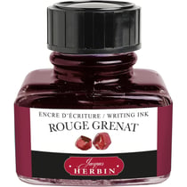 Flacon d'encre pour stylo plume - Rouge grenat - Herbin - 30ml