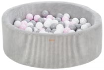 Piscine à balles 200 balles 90 cm gris, rose (pastel) - Velinda