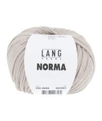 Pelote de coton à tricoter Norma - Lang Yarns 48 Marron