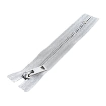 Fermeture non séparable argent