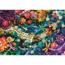 Puzzle 1000 pièces Clementoni Puzzle Compact Koi River Multicolore