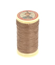 Fil lin glacé 30 m – Fil au Chinois – N° 40 – Fil de lin retors, lisse, résistant 250 Beige