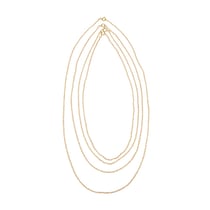 Chaîne à maillons, or, 60cm, 2x3mm, 1 pce.