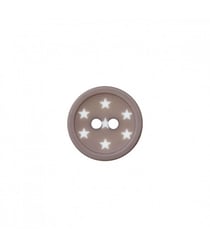 Carte de 3 boutons étoiles polyester 2 trous 15mm - Prym Gris Moyen