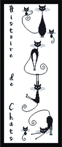 Kit Canevas Tableau Histoire de Chats