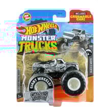 Monster truck chassis snapper - hot wheels - véhicule black white noir et blanc - mattel - gyx27