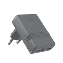 Force Power Chargeur Secteur 30W Double Port USB-A / USB-C Power Delivery L Shape Compact Gris