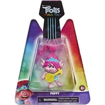 Les trolls 2 la tournée mondiale : poppy avec accessoire - figurine 8 cm - dessin anime - hasbro 44025