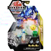 Bakugan evolutions : warrior whale - nano fury - nano sledge - platinum power up - saison 4 - spin master 20138079