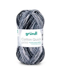 Fil de Coton à tricoter COTTON QUICK PRINT - PPSC - Gründl 259 Multicolore