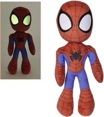 Marvel - Peluche Glow In The Dark Eyes Spider-Man 25 cm