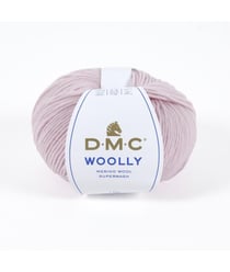 Pelote 100% Laine Vierge Woolly - DMC 041 Rose layette