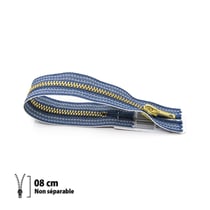 Fermeture éclair Z15 spécial jean's - Non séparable 6mm - 8 cm