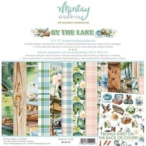 12 papiers scrapbooking 30,5 x 30,5 cm Mintay By Karola BY THE LAKE