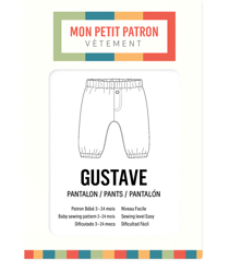 Patron enfant Pantalon Gustave - Mon petit Patron taille n°FR 36-48
