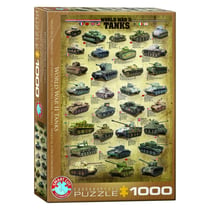 Puzzle 1000 pièces - Char de la Seconde Guerre Mondiale - Eurographics