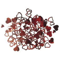 Sequins Coeur Rouge 7 et 12 mm 12 g