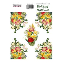 Planche de stickers couleur embelissement Fabrika Decoru BOTANY EXOTIC 202