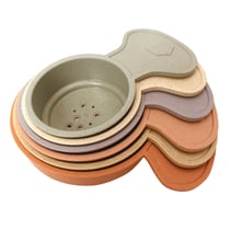 Jouet de Bain - Tasses à empiler en paille de blé