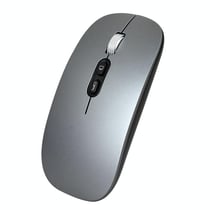 Souris Sans Fil Rechargeable 1600DPI Design Élégant et Silencieux Gris YONIS
