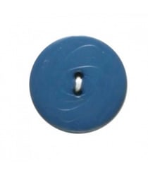 Carte de 3 boutons stries bleu 23mm - Distrifil Bleu