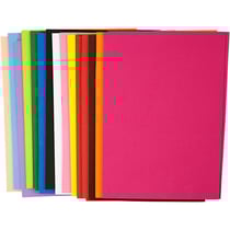 Lot de papier mousse EVA - Couleurs assorties - 21 x 30 cm - 30 pcs