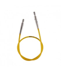 Cable Jaune 40cm aigu. circulaires/crochet interchangeables - Knitpro 40 Cm jaune