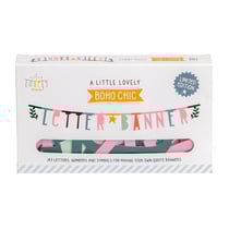 Bannière personnalisable - 147 lettres multicolores