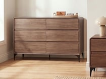 Commode MDF Marron foncé COWELL - Beliani