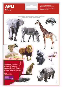 P.GOMMETES ENL ANIMAUX SAVANE 12F