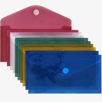 10 Pochettes Porte Documents A5 avec Scratch- 10 x Pochettes de Documents A5 - Pochette Porte Document- ACROPAQ