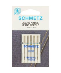 Aiguilles Universelle Jeans - Dimension 110/18 - 130/705H-J - 5 pces - SCHMETZ Bleu