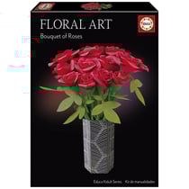 Bouquet de Roses Art Floral - Educa Borras - Rouge