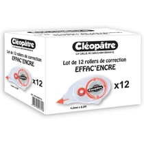 Rubans correcteur - Souris de correction - Cléopâtre - Effac'encre - Lot de 12