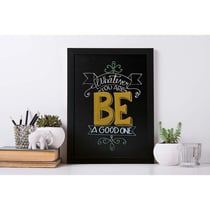 Tableau Ardoise Noire Woody 30X40 Cm + 1 Feutre-Craie Waterproof Offert - Securit