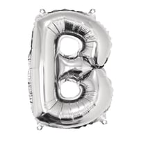 Ballon Lettre B, 40cm, 1pce. , argent
