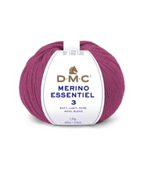 Pelote de laine Merino Essentiel 3 - DMC - Certifié Oeko-Tex 989 Rose