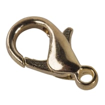 Fermoir carabinier, or, 13 mm, 2 pces