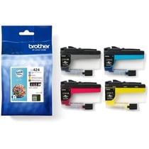 Pack de 4 Cartouches LC424VAL - Noir, Cyan, Magenta et Jaune haute capacité de 750 pages - Pour DCP-J1200W