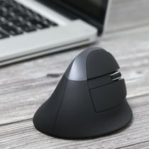 Souris Ergonomique Verticale Sans Fil Rechargeable Avec Boutons De Navigation Gris YONIS