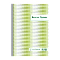 Manifold Recettes dépenses 29,7x21cm 50 feuillets dupli autocopiants - Motif| - x 5 - Exacompta