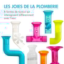 BUNDLE Ensemble de jeux de tuyaux et roues pour le bain (13 pcs)