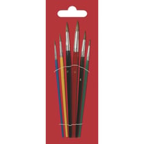 Set de pinceaux pour l'école, 6 tailles